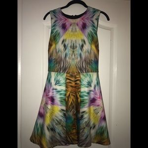 Colorful A-line dress